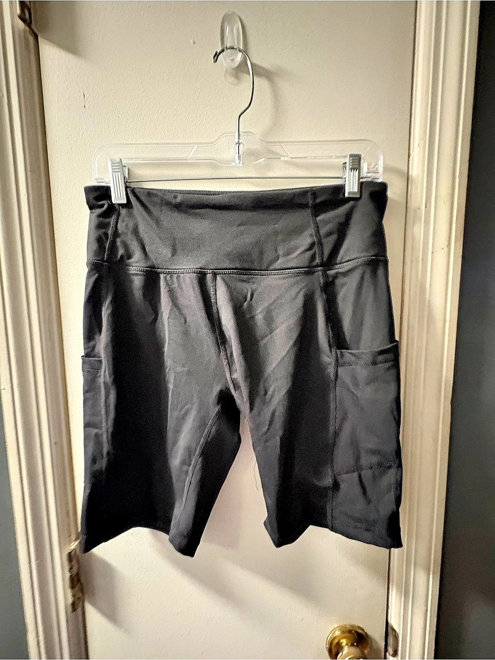 BALEAF high-waisted biker shorts  with side pockets black size large
